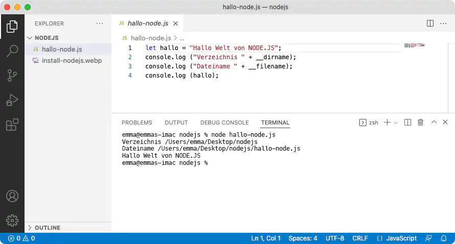 Visual Studio Code – Programm-Editor